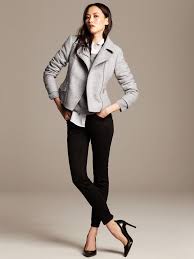 Boiled Wool Moto Jacket Banana Republic Fashion Style Love Clothing