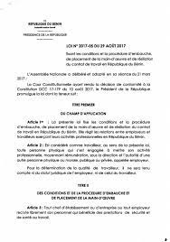 Le contrat de travail est exécuté sous l'autorité de l'employeur qui dispose ainsi de pouvoirs (2.). Benin Le Contrat A Duree Determinee Desormais Renouvelable Indefiniment Badedjirodrigue