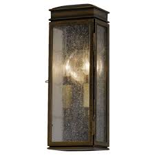 Feiss Whitaker 2 Light Astral Bronze Outdoor 17 25 In Wall Lantern Sconce Ol7400astb The Home Depot