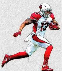 Arizona Cardinals Wr Christian Kirk Football Illustration Nfl Football Arizona Cardinals