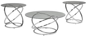 Ashley Furniture Signature Design Hollynyx Contemporary 3piece Table Set Includes Cocktail Table Coffee Table Setting Living Room Table Sets Ashley Furniture