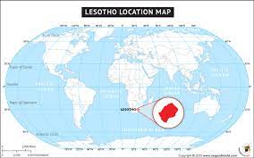 Lesotho on map of africa : Where Is Lesotho Located Location Map Of Lesotho