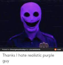 New guy refers to a character in a comic strip made by artist mallorie jessica udischas, aka sweetbeans99. Thanks I Hate Realistic Purple Guy Thanksihateit