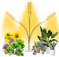 Amazon Com Grow Light Ankace Full Spectrum Grow Lamp Tri Head Gooseneck Plant Lights For Indoor Plants With Replaceable Bulb Home Improvement