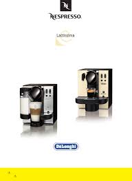 Mode D Emploi Delonghi Lattissima En 660 60 Des Pages
