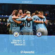 12.52pm est 12:52 final score: Squawka Football On Twitter 27th October 2007 Chelsea 6 0 Man City 10th February 2019 Man City 6 0 Chelsea The First Fixture In The Premier League S History To Have A 6 0 Result For