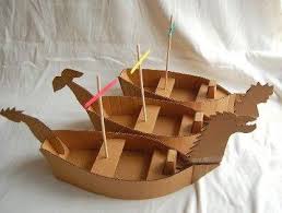 Pour Construire Un Bateau En Carton Paperblog Bateau Papier Activite Manuelle Bateau Fabriquer Bateau