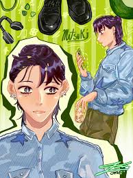 A drawing of me and my ex months ago ☹️ (I still draw her and me as  Mitsuaya even though she moved on, kinda)