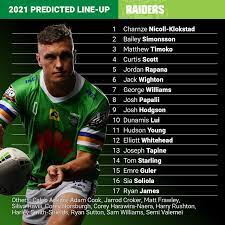 Jun 19, 2021 · st george illawarra dragons vs canberra raiders teams. Nrl 2020 Canberra Raiders Predicted Line Up For 2021 Round 1 Nrl