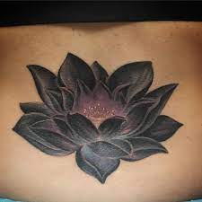 Dark Lotus For Bethany Eternalink Michigantattooers Femaletattooartist Flowertattoo Lotusta Black Lotus Tattoo Lotus Tattoo Design Flower Cover Up Tattoos