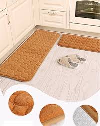The keyword here 'kitchen', is important because it differentiates the rug from others. Kitchen Rugs Camal 2 Pieces Non Slip Memory Foam Kitchen Mat Rubber Backing Doormat Runner Rug Set 16 X24 16 X48 Khaki Buy Online In Botswana At Botswana Desertcart Com Productid 50164609