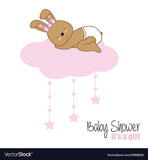Baby Shower Girl Royalty Free Vector Image Vectorstock