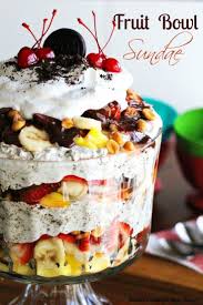 Fruit Bowl Sundae Delicious Desserts Trifle Recipe Desserts