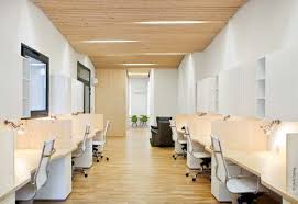 Clean Modern Office By Michael Menuet Architecte Modern Office Design Modern Office Commercial Interior Design