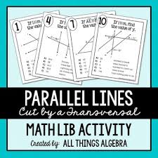 Geometry unit 2 parallel lines and transversals worksheet … source: Parallell Worksheets Teaching Resources Teachers Pay Teachers