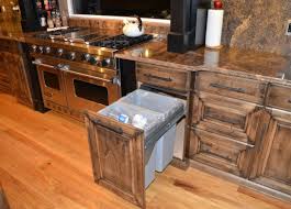 knotty alder wood custom cabinetry mylen