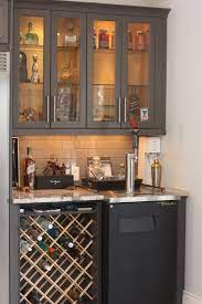 Custom Wine Rack In Bar Area With Kegerator And Glass Door Liquor Cabinets Home Bar Furniture Diy Home Bar Bar Furniture