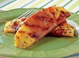 Sprinkle cinnamon sugar over the spears, pressing lightly to ensure it adheres well. Prosciutto Wrapped Pineapple Spears Cline Cellars In Sonoma Ca