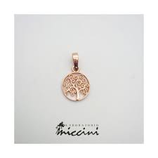 Potete comunicarci la scritta e la data per il bigliettino nei commenti nella pagina di riepilogo della consegna oppure contattarci al numero 3388822727. Ciondolo Albero Della Vita In Oro Rosa Laboratorio Miccini