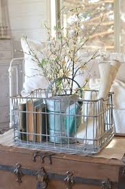 How To Get Organized With Vintage Decor Vintage Decor Wire Basket Decor Country House Decor