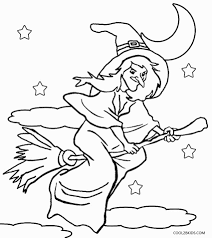 A wizard with beard and magic wand. Printable Witch Coloring Pages For Kids