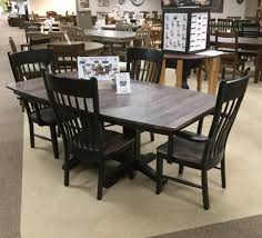 Choose your wood and stain and enjoy white glove delivery service. Daniel S Amish Millsdale Customizable Solid Wood Millsdale Rectangular Dining Table With Trestle Base Vandrie Home Furnishings Dining Tables