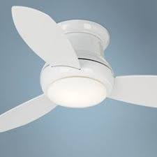 The pancake ceiling fan magically houses all the needed components of a high performance ceiling fan into a slim 3 deep body. 44 Concept Ii White Flushmount Led Ceiling Fan 19a38 Lamps Plus Hugger Ceiling Fan Led Ceiling Fan Ceiling Fan With Light