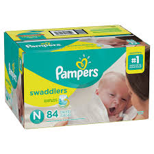 pampers swaddlers diapers size nb 84s