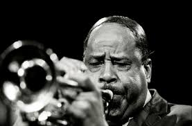 Image of Roy Eldridge playing flugelhorn