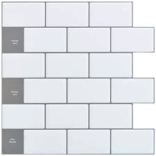 A good thing about having a backsplash is that you do not have to worry too much about designing your kitchen. 10x10 6 Joqixon Peel And Stick Wall Tile For Kitchen Backsplash Subway Tile Backsplash 3d Brick Tile Peel And Stick Bathroom Wall Tile Stickers 4 Sheets Decorative Tiles Home Kitchen