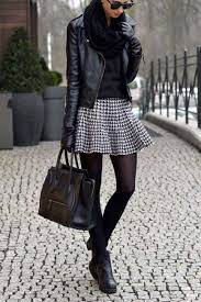 54 Ideas Skirt Leather Jacket Outfit For 2019 Casual Winter Outfits Leather Jacket Outfits Fashion