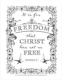 When it gets too hot to play outside, these summer printables of beaches, fish, flowers, and more will keep kids entertained. Christ Set Us Free Coloring Page Flanders Family Homelife