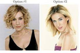 Ideally the tips of your hair should reach a few inches below the chin or longer. Pin By Julie Duncan On Hair Ideas Carrie Bradshaw Hair Short Straight Hair Curly Hair Styles Naturally