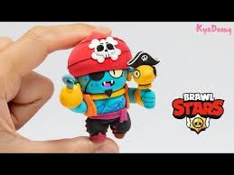 Making Brawl Stars Pirate Gene New Skin Brawler Clay Art Youtube Star Character Brawl Clay Art