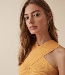 REISS Dana Cross Front Top