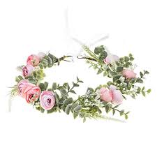 Limited time sale easy return. Floral Fall Artificial Baby Breath Flower Halo Wedding Crown Lilac Bridal Headpiece Greenery Crown Hc 24 F Pink Pricepulse