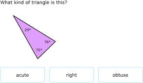 Triangle abc is an obtuse triangle with the obtuse angle at vertex b. Ixl Acute Obtuse And Right Triangles 4th Grade Math