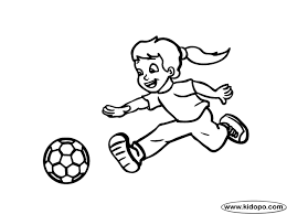 If your child loves interacting. Girl Soccer Player Coloring Page