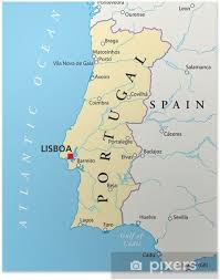 Zobacz położenie lizbony i fatimy portugalia położenie, mapa, flaga, stolica, turystyka portugalia mapa hiszpania portugalia mapa ścienna do wpinania ng 6857775293. Plakat Portugalia Mapa Pixers Zyjemy By Zmieniac