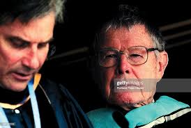 Thomas C. Schelling listens as Colby College President William Adams...  News Photo