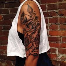 Black And Grey Half Sleeve Women Womens Half Sleeve Tattoos Black And Grey Google Search Dark Skin Tattoo Half Sleeve Tattoos Black Girls With Sleeve Tattoos