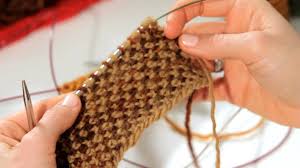 Half linen (double woven) stitch for an odd number of stitches (multiple of 2 + 1) row 1 (rs): How To Do A Linen Stitch Knitting Youtube
