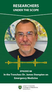 Dr. James Stempien (MD), provincial department head, emergency medicine, is  seeing firsthand how overcrowded ERs are taking a toll