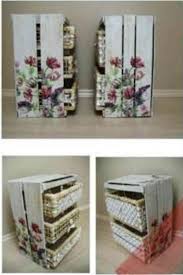 Painted Wood Crates Are Perfect For The Home 5 Tahta Kasalar Kendin Yap Mobilya Decoupage
