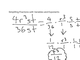In this post, we are going to learn to solve one of the situations in which we could encounter fractions with an unknown variable. Showme Simplifying Fractions With Variables And Exponents
