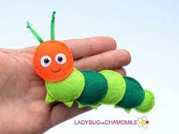 Felt Caterpillar Stuffed Felt Caterpillar Magnet Or Ornament Caterpillar Toy Caterpillar Magnet Nursery Decor Felt Anim Activite Manuelle Decoration Activite