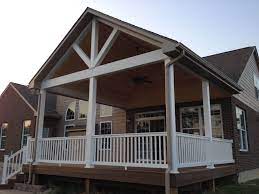 Best 5 Ideas For Covering Your Deck House With Porch Porch Roof Ranch House Exterior