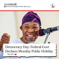In 2023, january 1st is a sunday so the holiday will be observed on january 2nd. Leadership News Ø¹Ù„Ù‰ ØªÙˆÙŠØªØ± The Federal Government Has Declared Monday June 14 2021 As Public Holiday To Mark This Year S Democracy Day Celebration Https T Co H4cxmy8bxi Https T Co Scp3os1juv ØªÙˆÙŠØªØ±