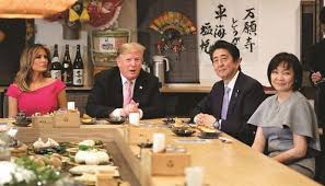 Trump, Abe bond over burgers, sumo and ...
