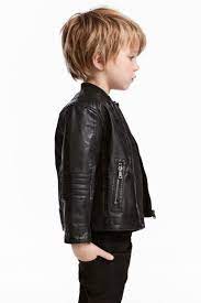 Biker Jacket Cabelo Menino Cabelo Meninas